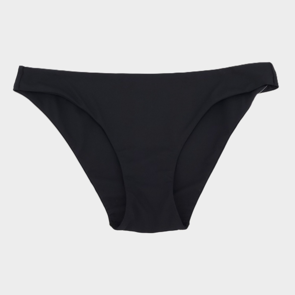 CRZ YOGA Low Rise Bikini Swim Bottom Womens Small Black RY006 Stretch Lined New